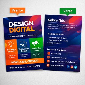 1.000 Folhetos 10x14 - 4x4